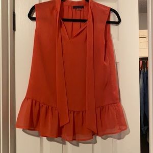 Tommy Hilfiger Peach Peplum Top